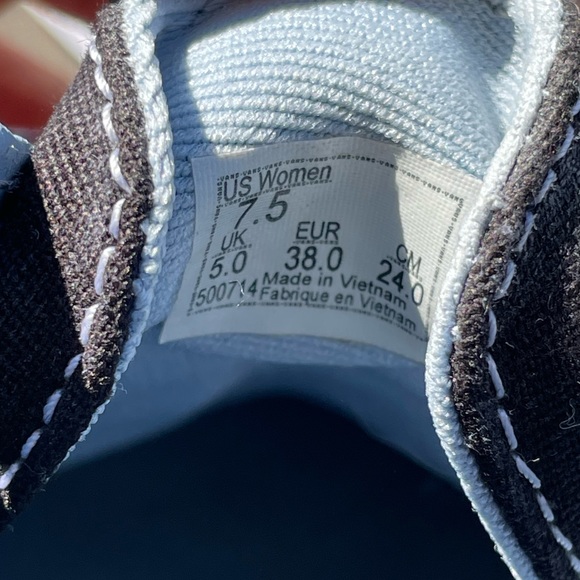 Women’s Blue & Black Checkered Vans - Picture 6 of 6